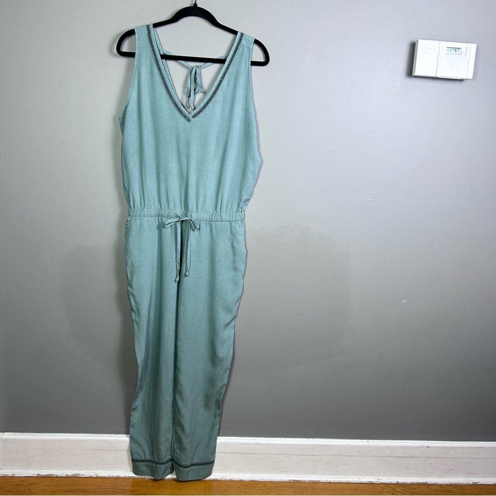 Anthropologie Cloth & Stone jumpsuit small NWT Deep Back tencel comfy